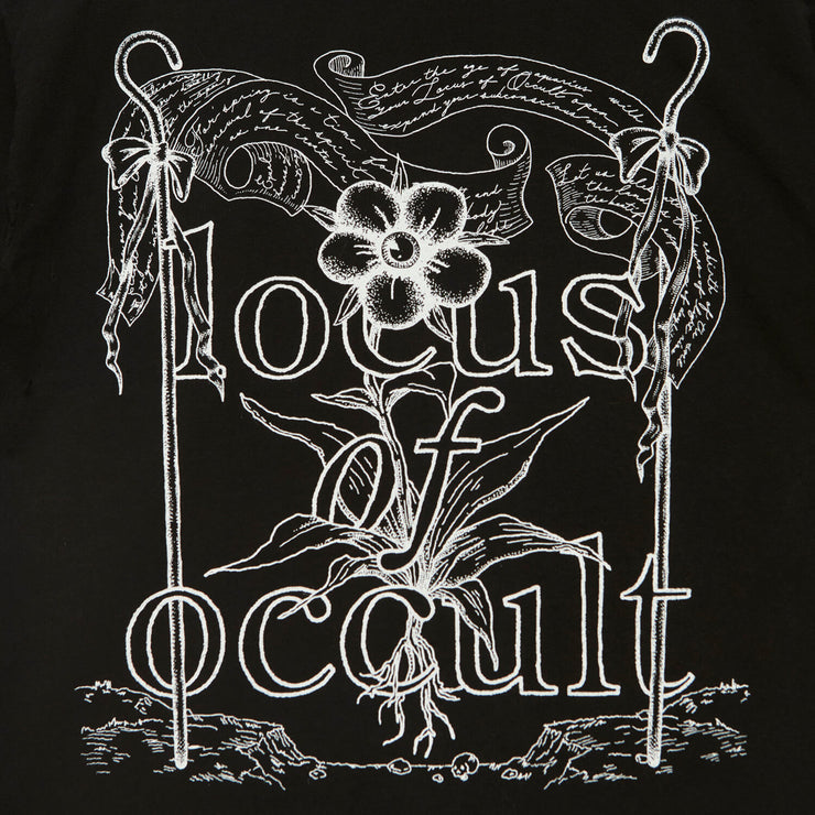  Locus Occult oversized vintage inspired graphic t-shirt. 100% cotton heavyweight tee, made in the USA. Screen-printed in NYC.