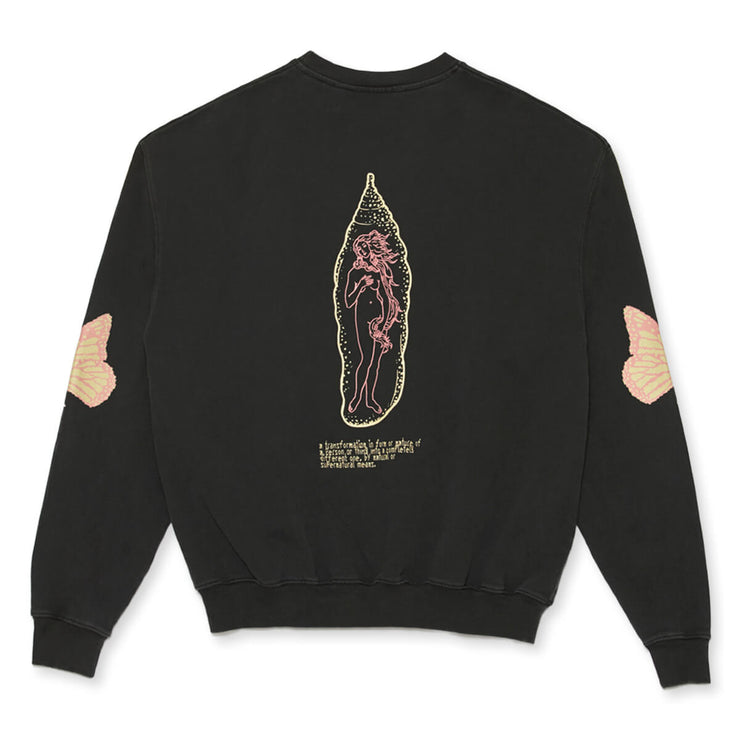 Vintage fit, oversized graphic locus occult crewneck sweatshirt. Luxury french terry, made in Portugal. Printed in NYC. 100% garment dyed cotton.